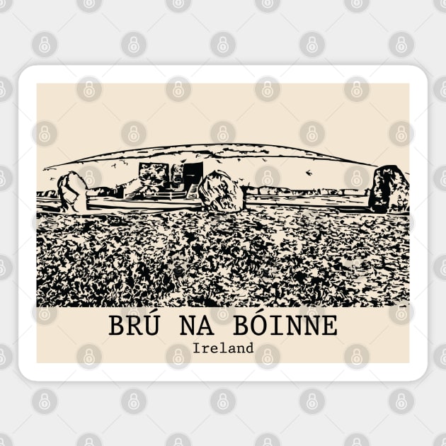 Brú na Bóinne - Ireland Magnet by Lakeric